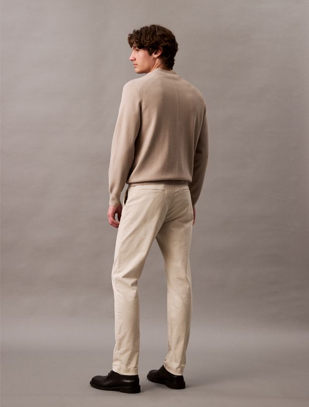 Slim Twill Chino Trousers