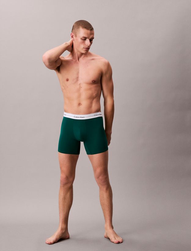 3 Pack Boxer Briefs - Icon Cotton Stretch