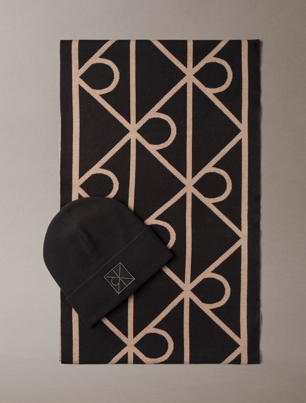Emblem Logo Scarf and Beanie Gift Set