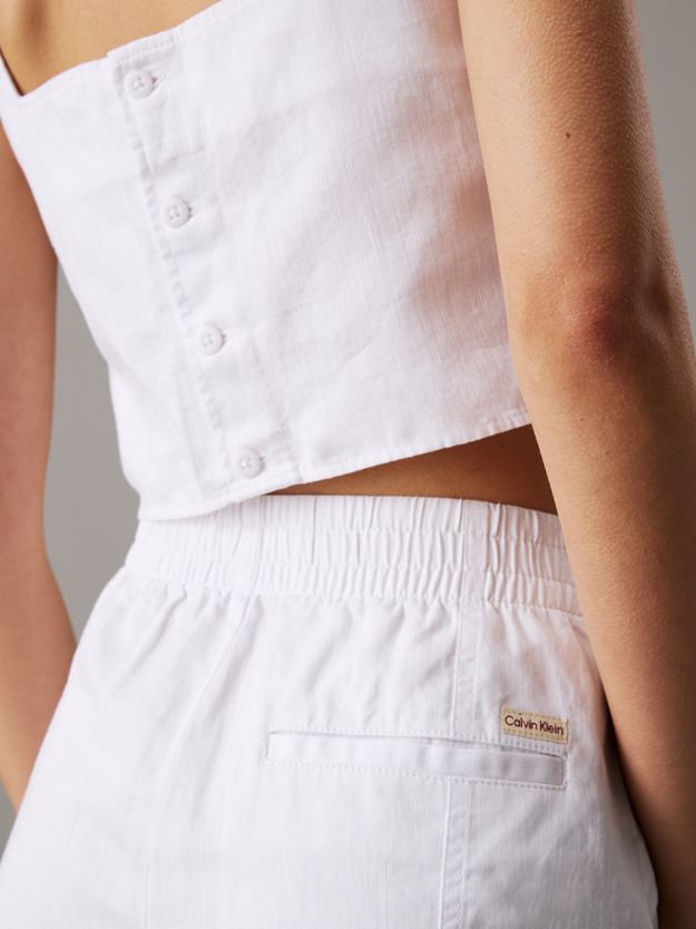 Cotton Linen Twill Shorts