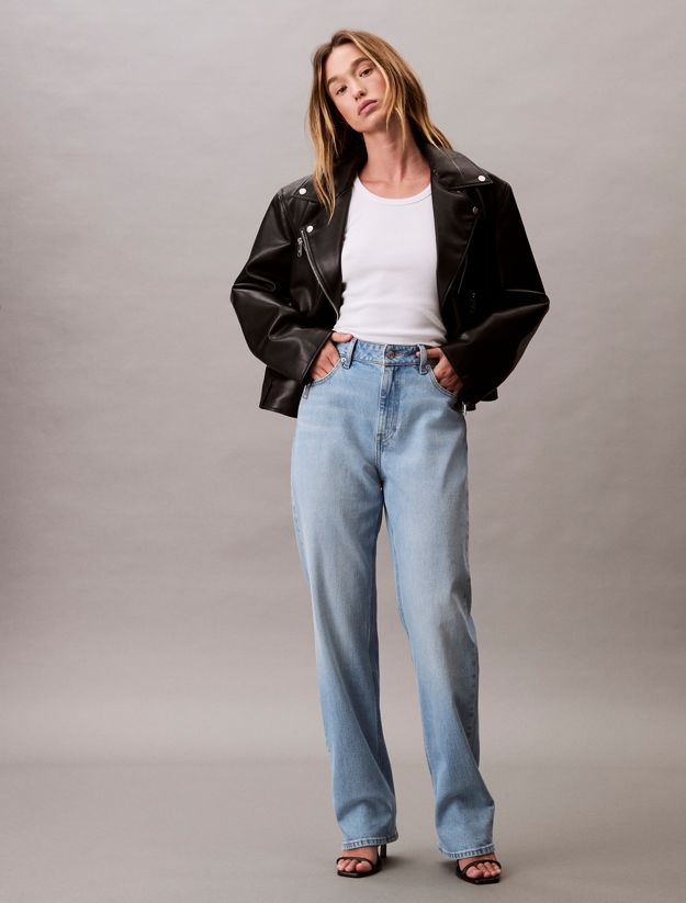 High Rise Straight Jeans