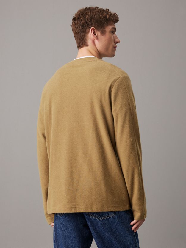 Brushed Rib Long Sleeve T-shirt