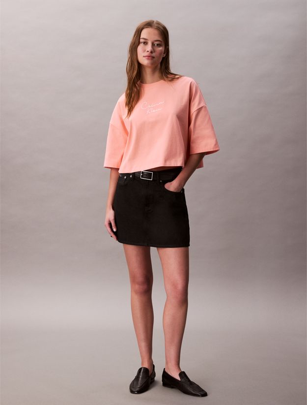 Boxy Cropped Logo T-shirt