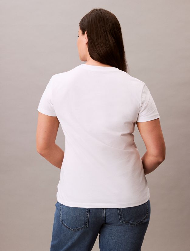 Plus Size Slim Monogram T-shirt