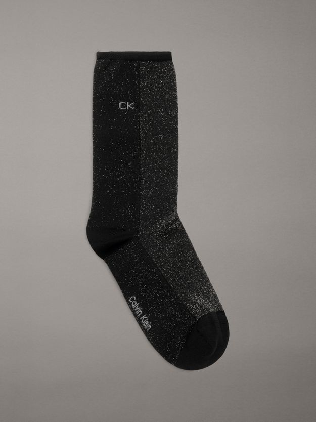 Metallic Crew Socks