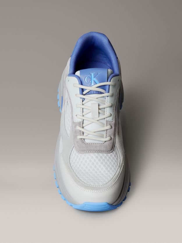 Leather and Breathable Mesh Trainers