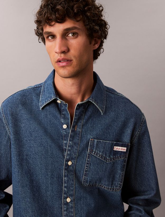 Denim Classic Button-Down Shirt
