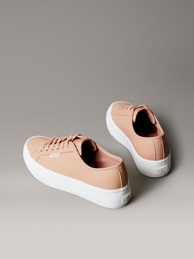 Leather Comfort Platform Trainers