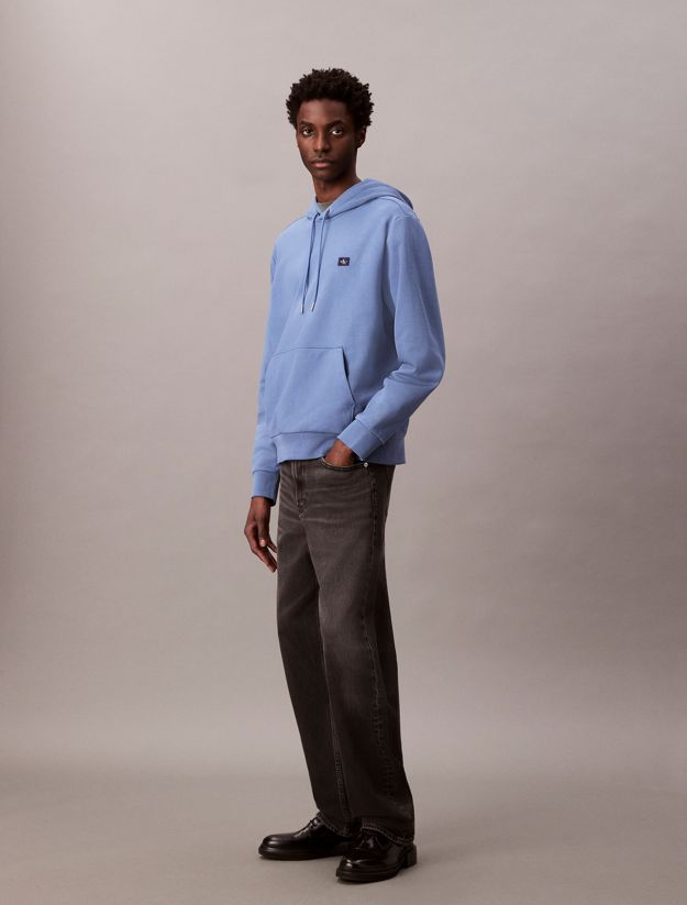 Cotton Terry Badge Hoodie