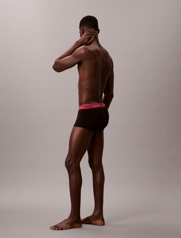 3 Pack Low Rise Trunks - Icon Cotton Stretch