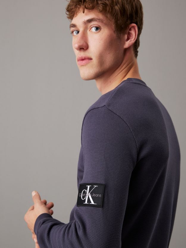 Slim Long Sleeve Waffle T-shirt