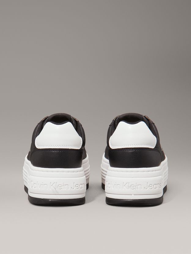 Leather Platform Trainers