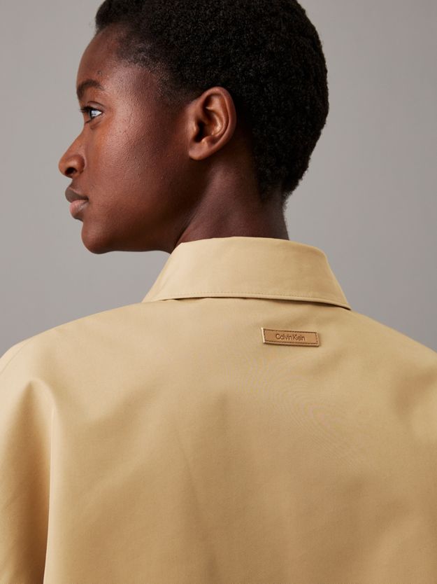 Relaxed Twill Trench Jacket