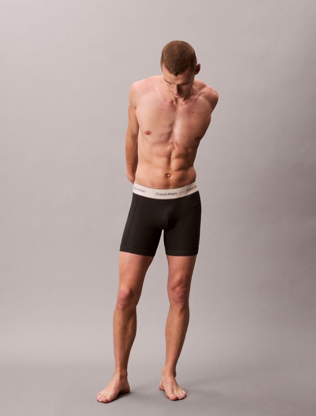 3 Pack Boxer Briefs - Heritage Cotton Stretch