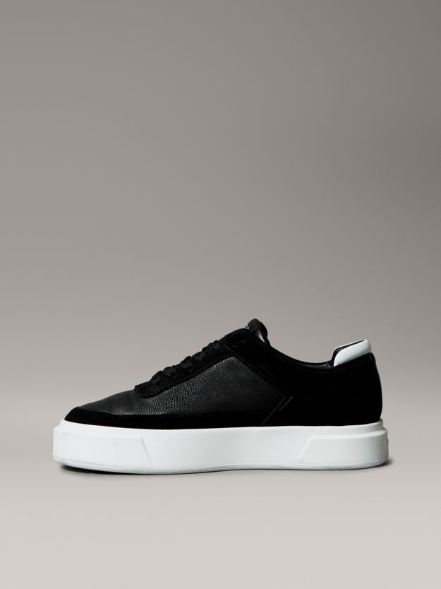 Leather and Suede Signature Trainers