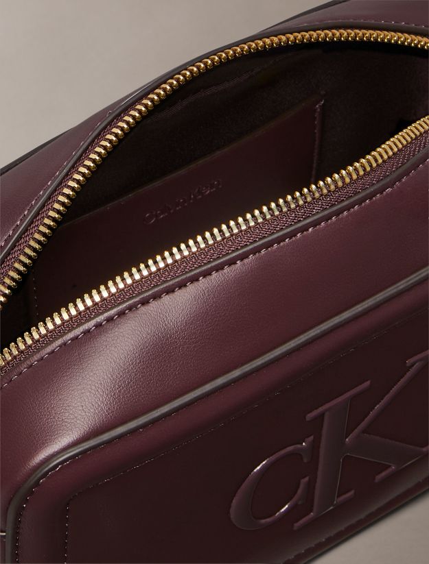 Embossed Monogram Logo Camera Bag