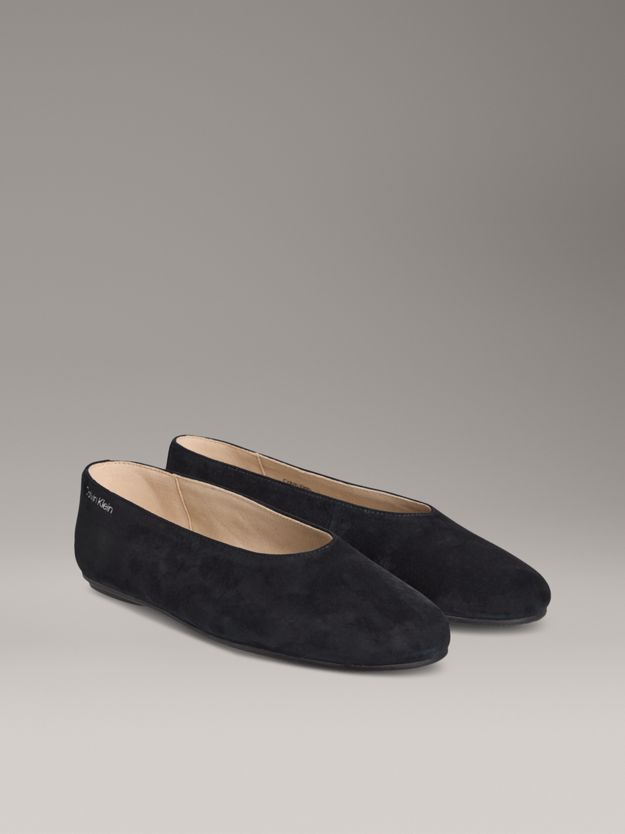 Suede Ballerinas