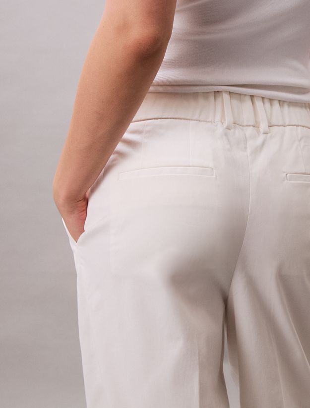 Relaxed Cotton Twill Trousers