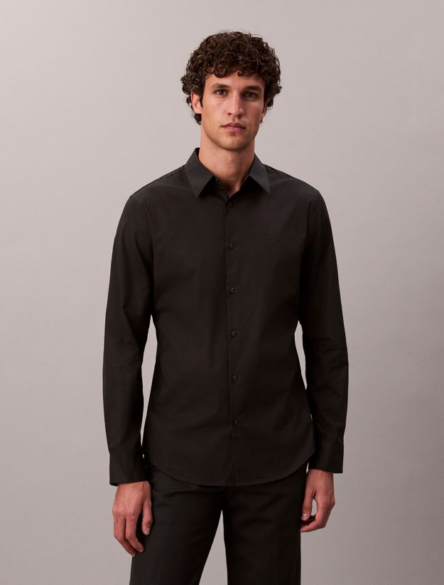 Slim Stretch Poplin Shirt