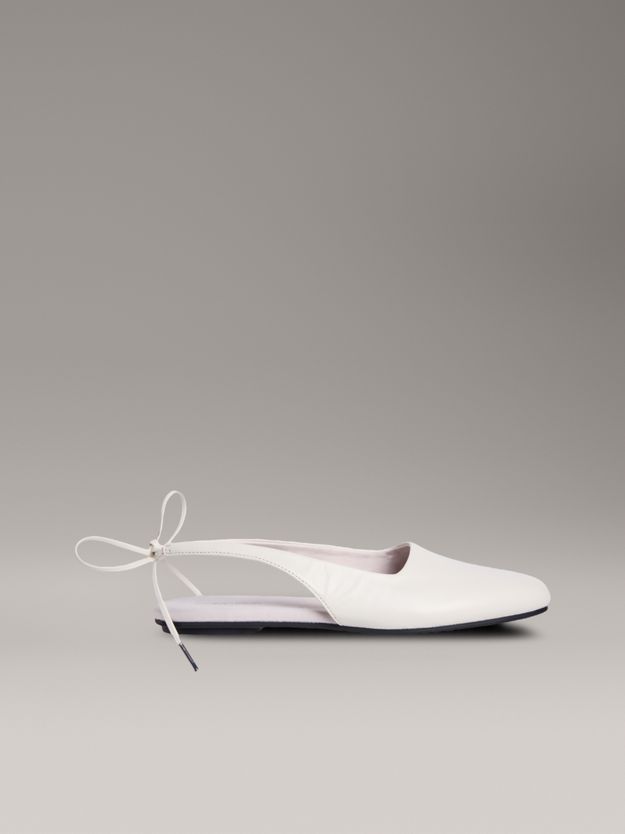 Leather Slingback Ballerinas