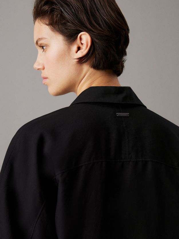 Linen Lyocell Shirt Dress