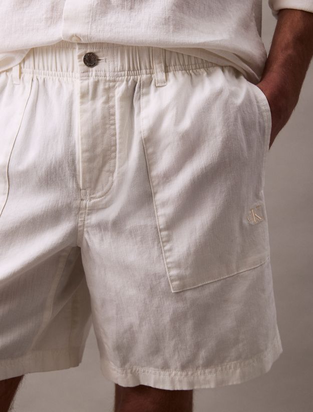 Cotton Linen Twill Shorts