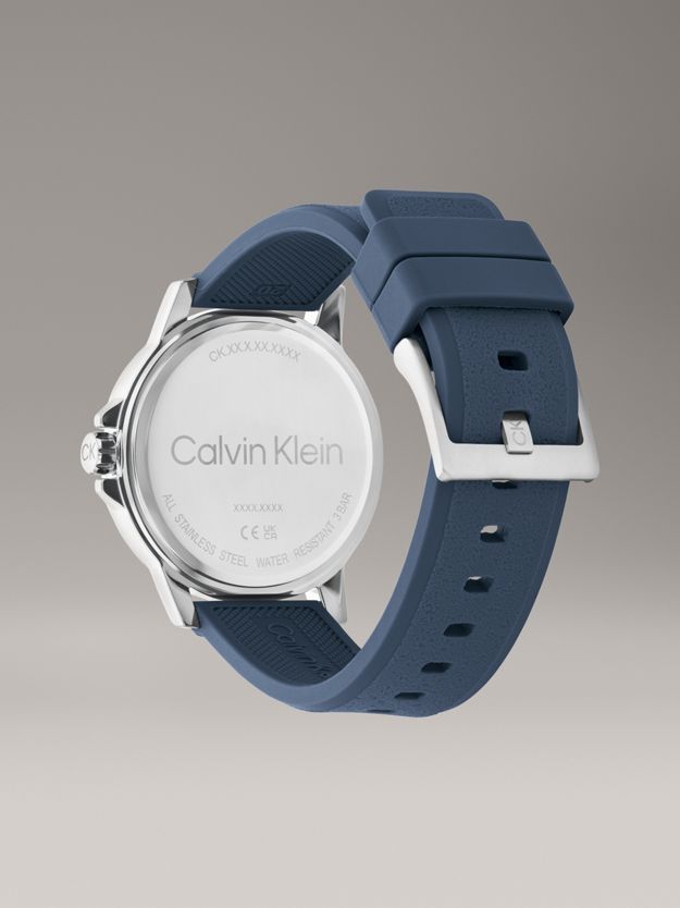 Bold Dial Silicone Strap Watch