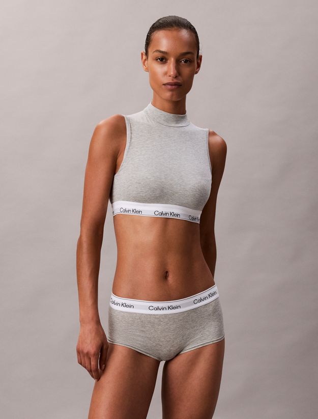 Lightly Lined Mockneck Bralette - Icon Cotton Modal