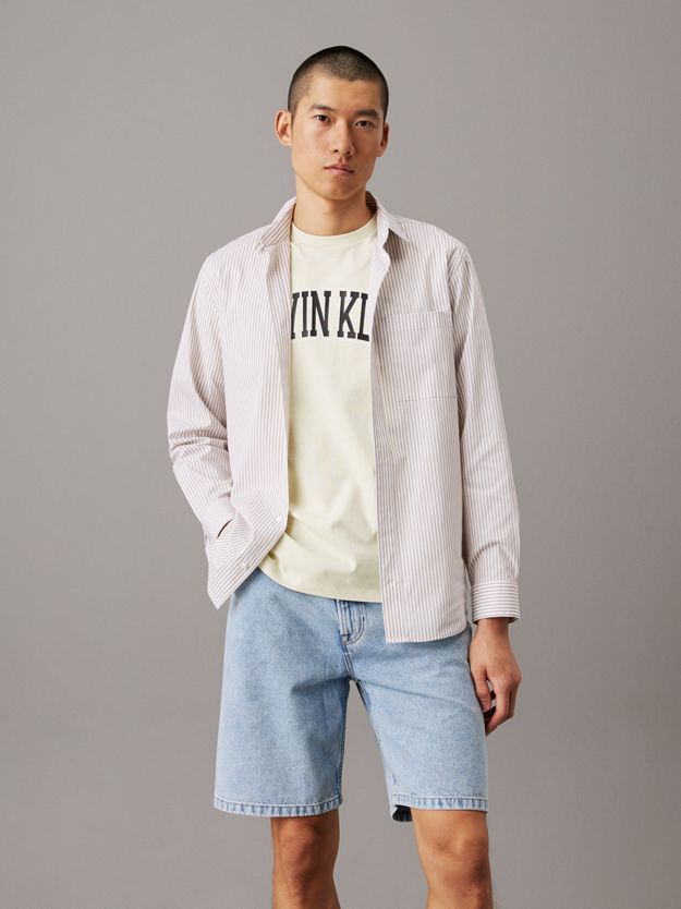 Poplin Stretch Striped Shirt