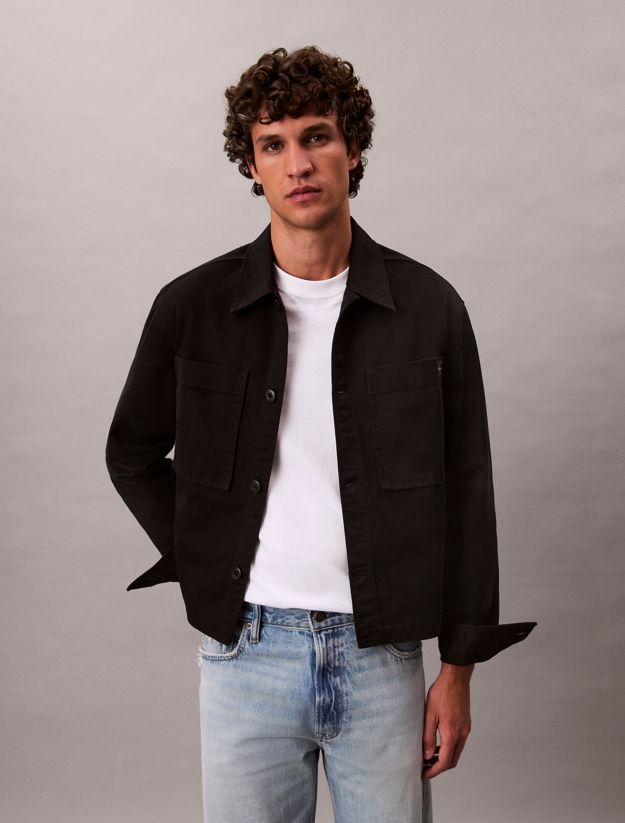 Relaxed Cotton Twill Overshirt
