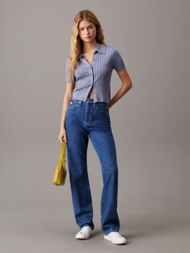High Rise Straight Jeans