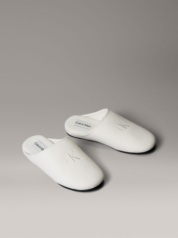 Felt Signature Logo Mule Slippers