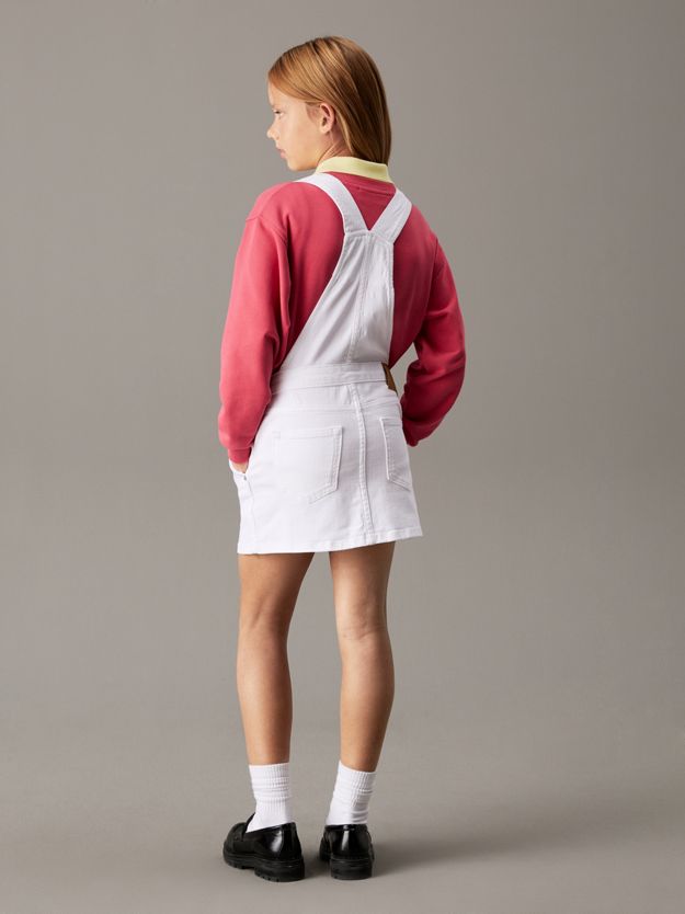 Slim Denim Dungaree Dress