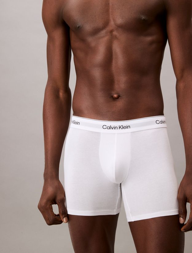 3 Pack Boxer Briefs - Icon Cotton Stretch