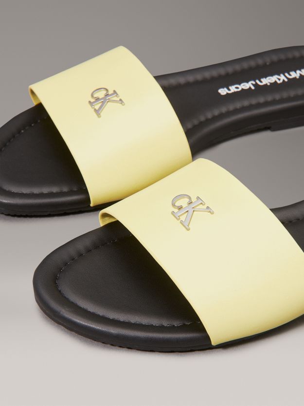 Faux Leather Sliders