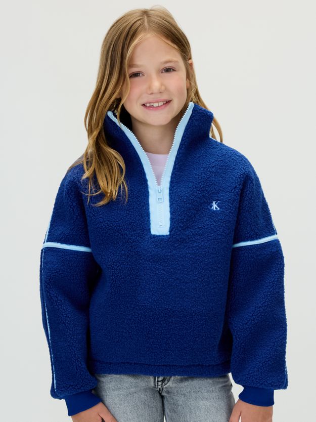 Teddy Half Zip Sweatshirt