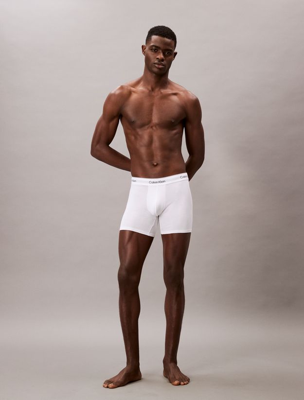 3 Pack Boxer Briefs - Icon Cotton Stretch