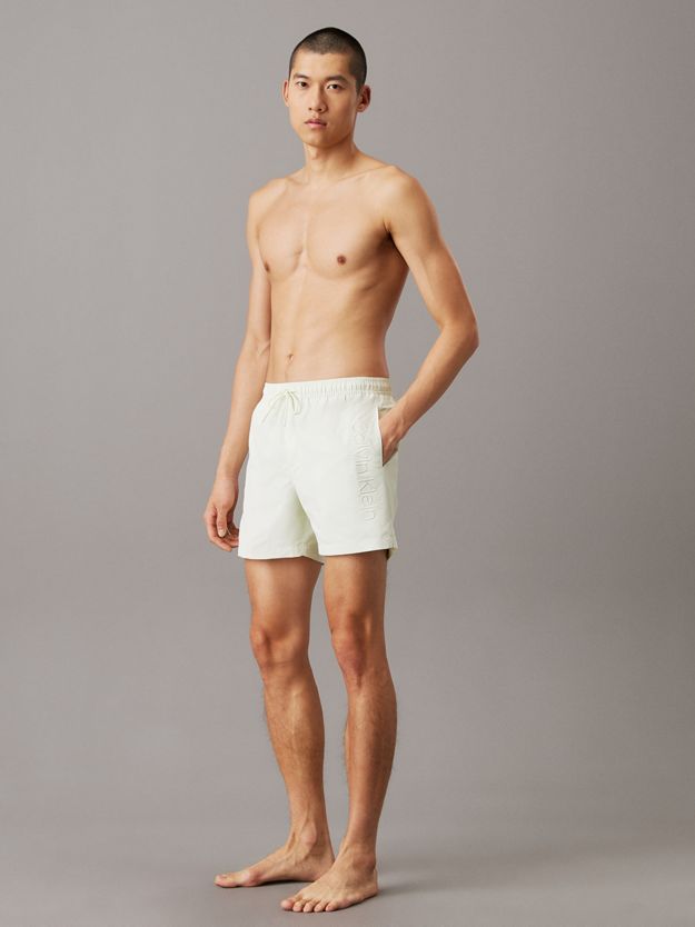 Medium Drawstring Swim Shorts - Logo Embroidery