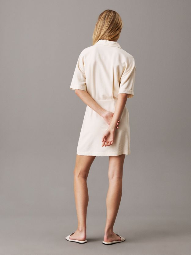 Soft Twill Utility Shirt Dress