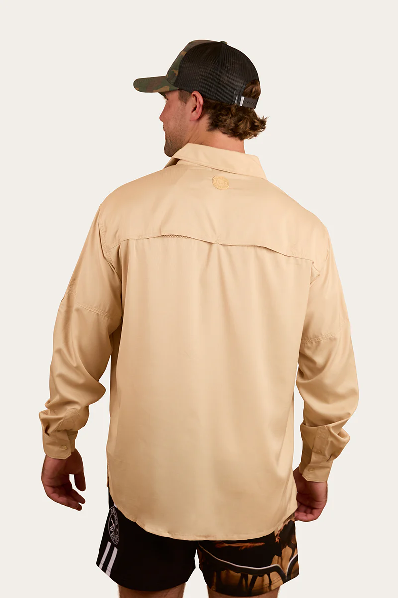 Bennetts Unisex Fishing Shirt - Dark Sand