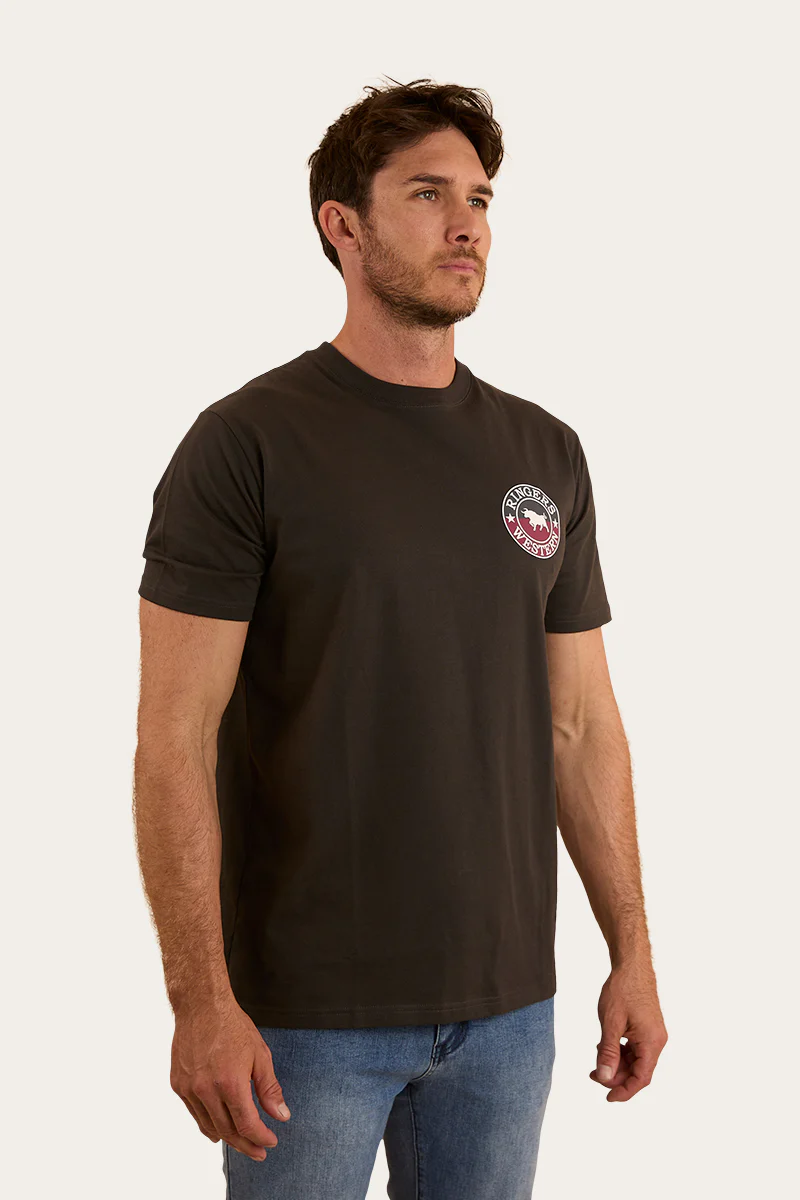 Signature Bull Mens Classic T-Shirt - Charcoal / Split