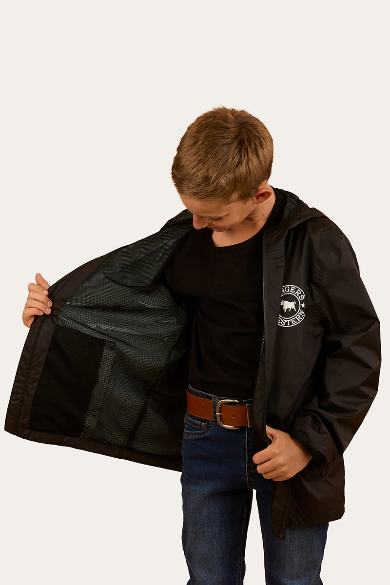 Signature Bull Kids Spray Jacket - Black