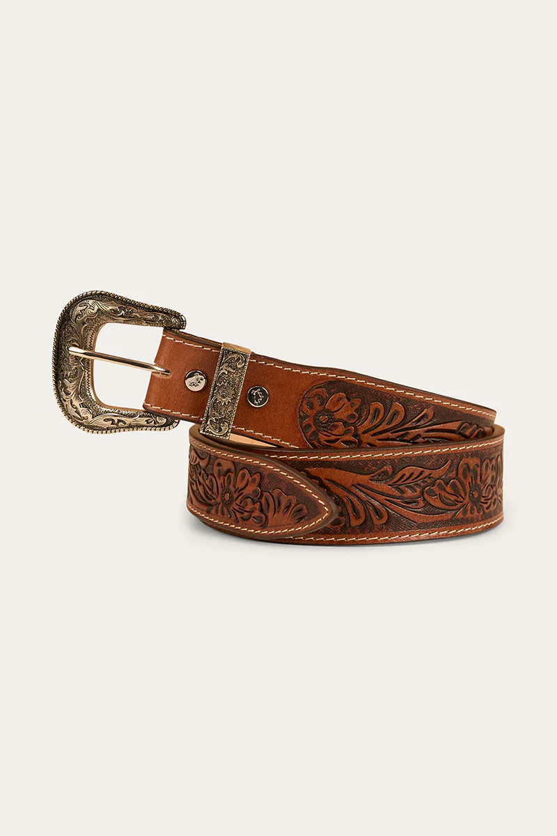 Holster Belt - Brown / Silver