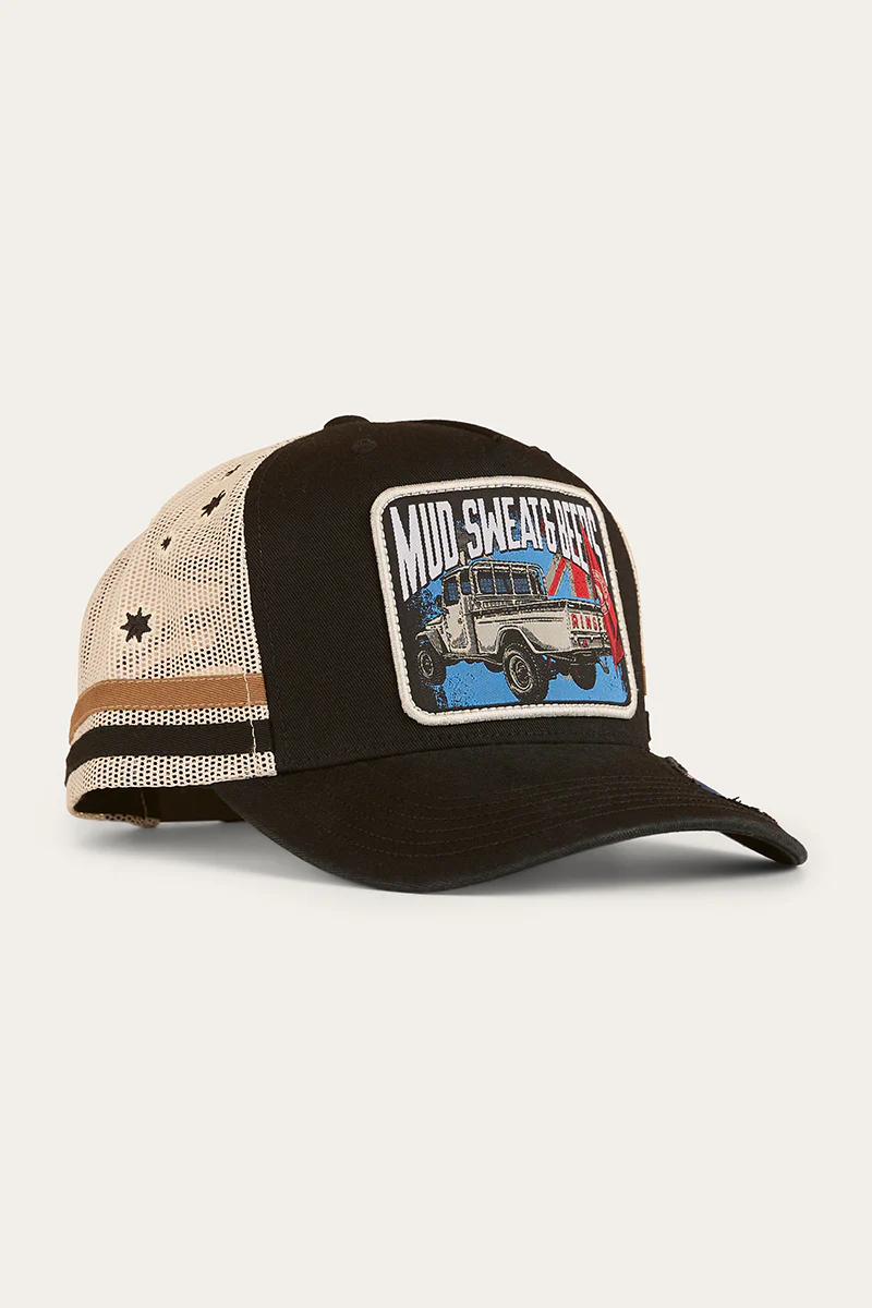 Mud Sweat Beers Deep Fit Trucker Cap - Black