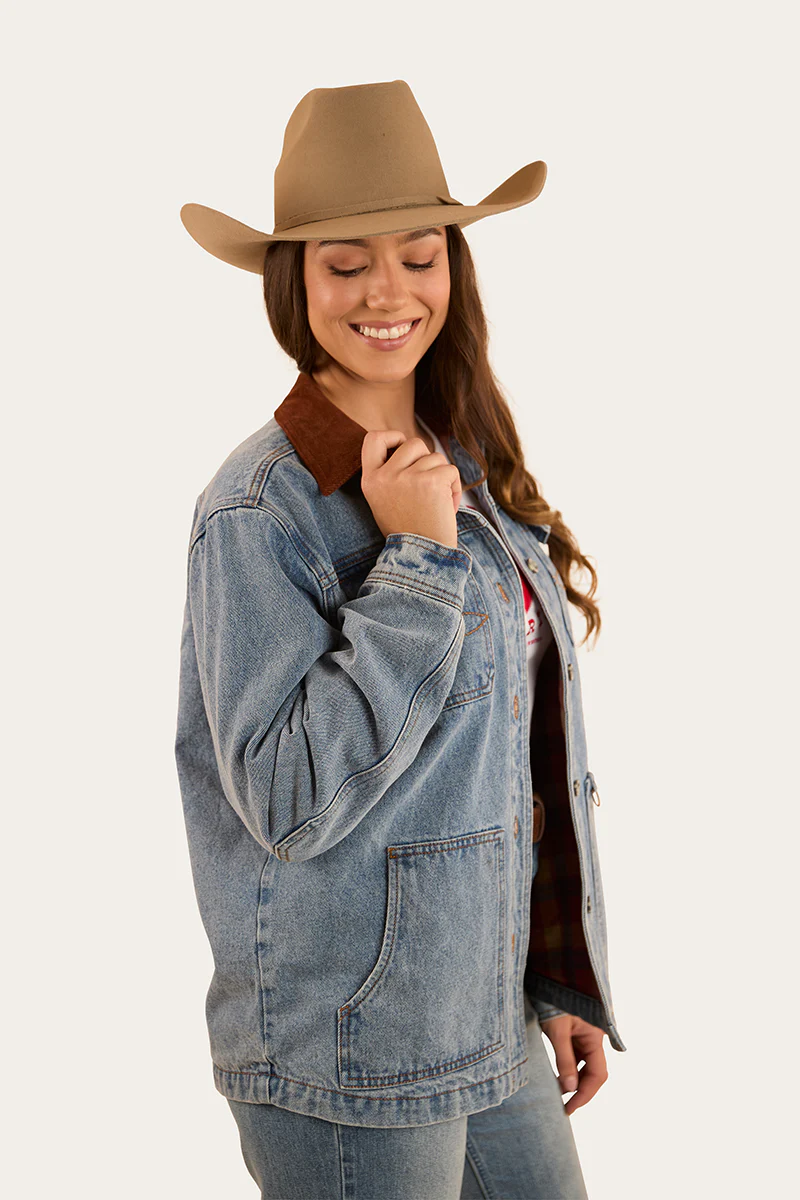 Rosebrook Womens Overshirt - Light Wash Blue