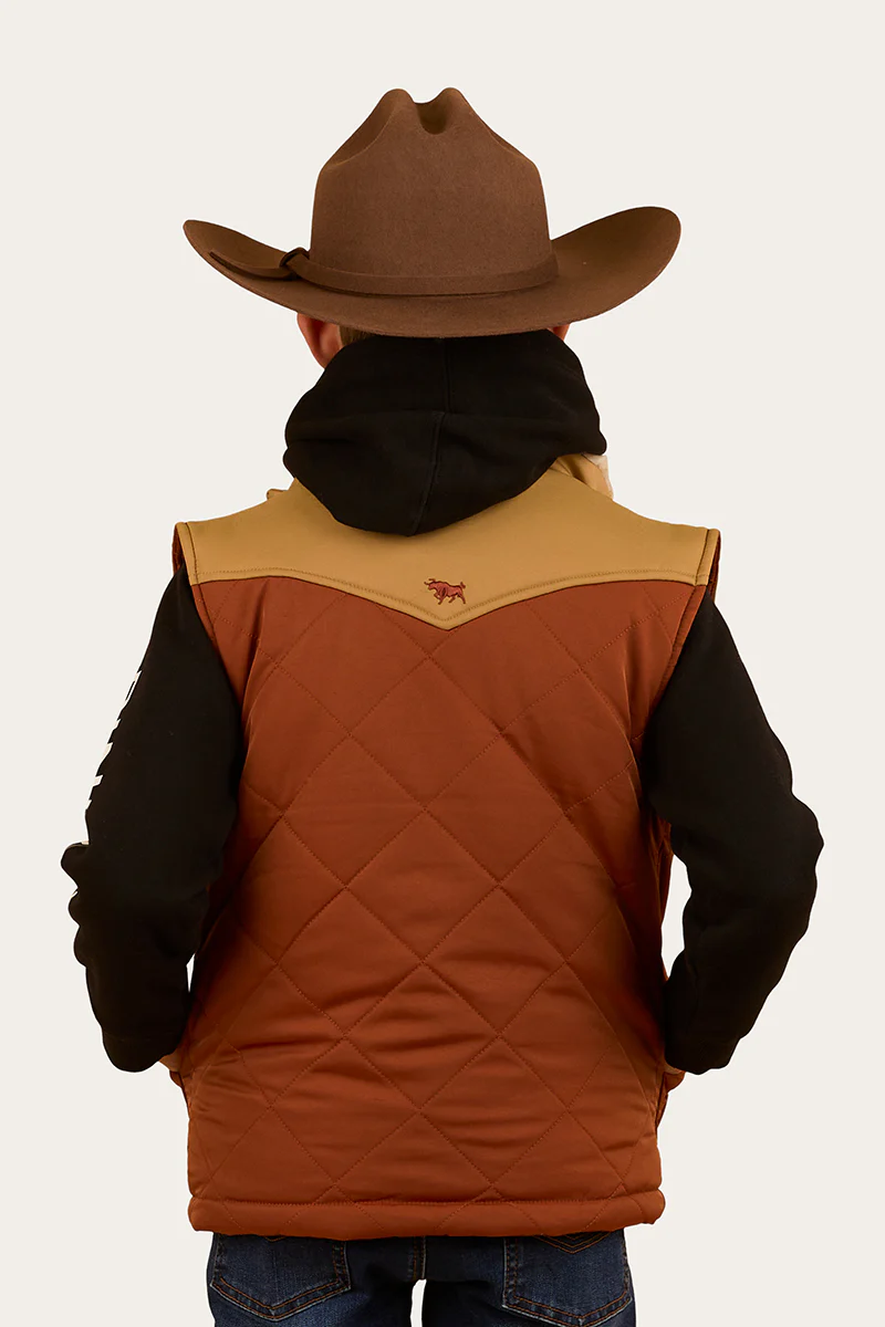 Kynuna Kids Puffer Vest - Tobacco / Tan