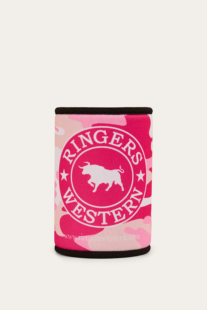 Signature Bull Stubby Cooler - Pink Camo