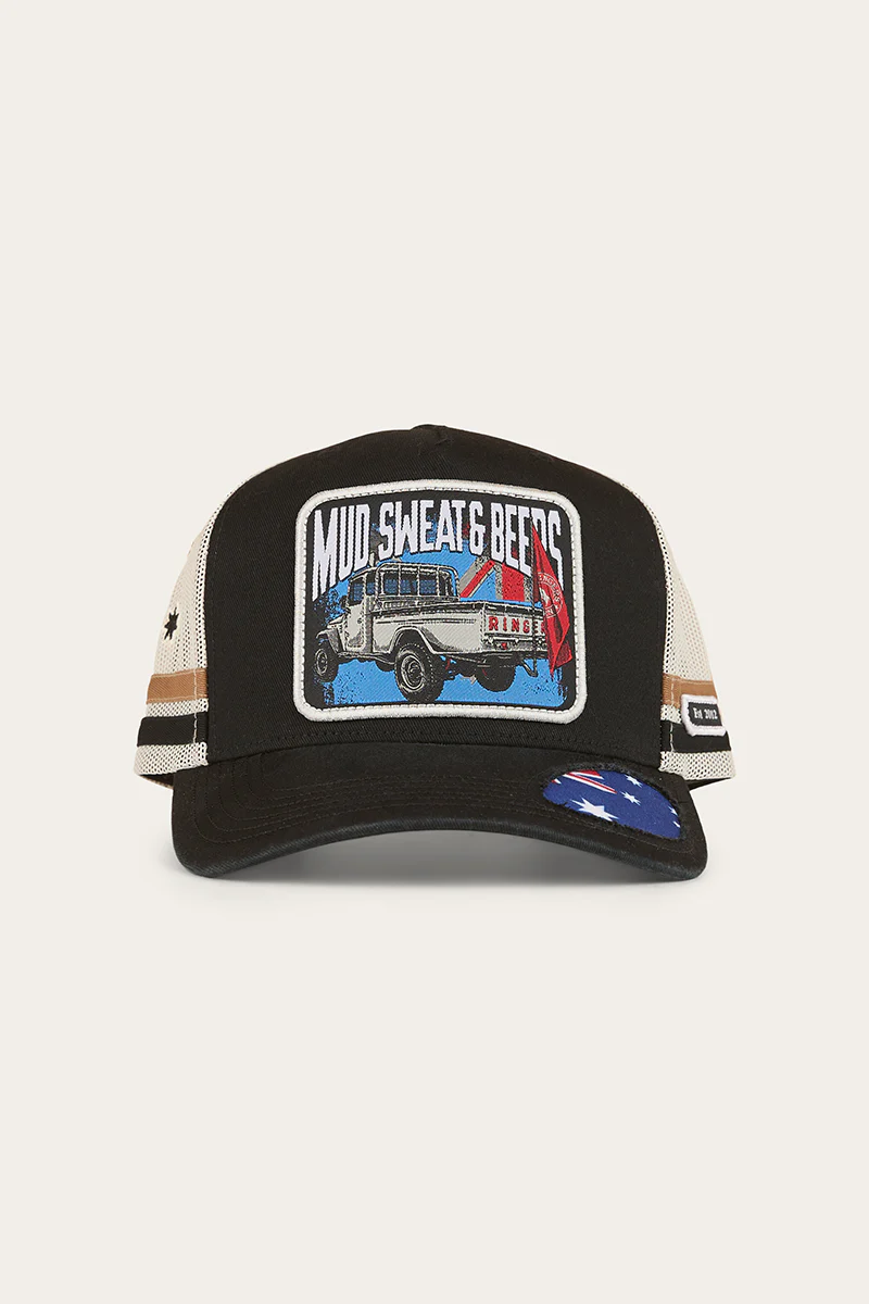 Mud Sweat Beers Deep Fit Trucker Cap - Black