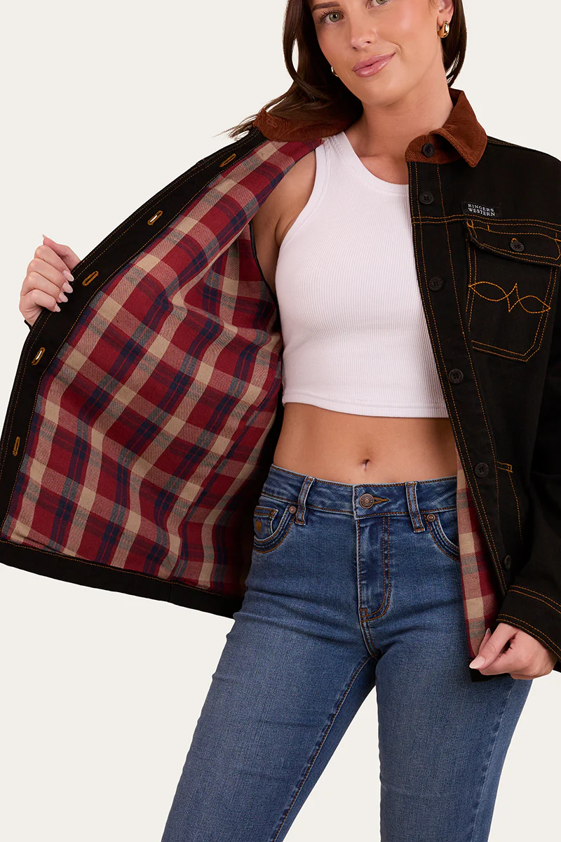 Leighton Womens Overshirt - Washed Black