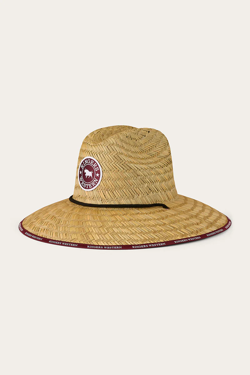 Paddy Straw Hat - Burgundy